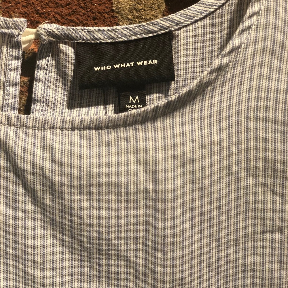 Who What Wear striped blouse